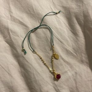 Les Nereides Pink Stone Charm Bracelet from Oui Please